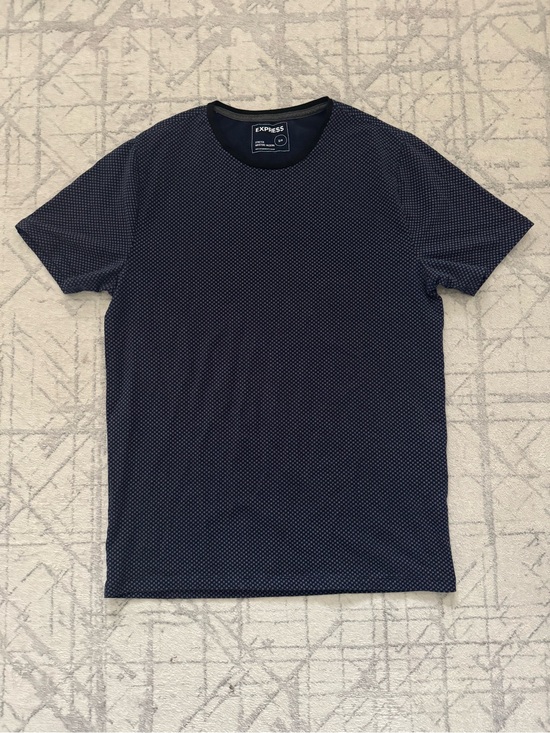 Express Other - Express Navy Microdot Short Sleeve Crew Neck Tee
